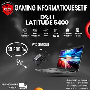 PC LAPTOP DELL LATITUDE 5400 I5 8EME R8GB S256N 14P TACTILE